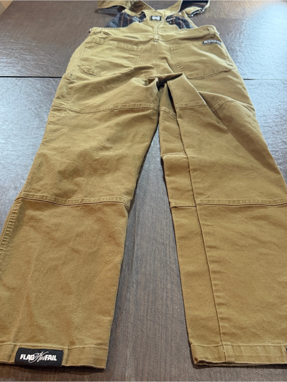 Flog nor Fail Montana Men's Overalls in Brown Sz M - Picture 9 of 14